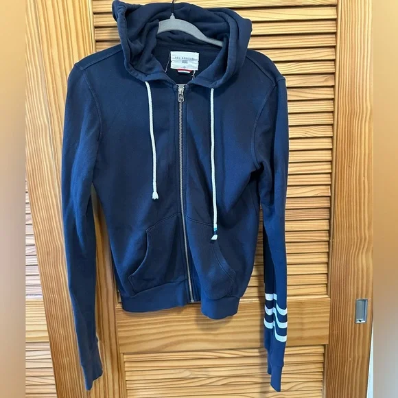 Sol Angeles Navy Wave zip up Hoodie XS - Picture 2 of 6